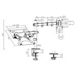 Držiak monitora Brateck LDT66-C024ML