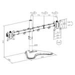 Držiak monitora Brateck LDT66-T024