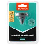 Držiak telefónu do auta CANYON, magnetický, inštalácia do ventilácie, 2 formy v balení, čierny