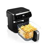 DTM ROHNSON R-2837 - Sklenená a oceľová fritéza HealthFry, teplovzdušná, 5,5 l