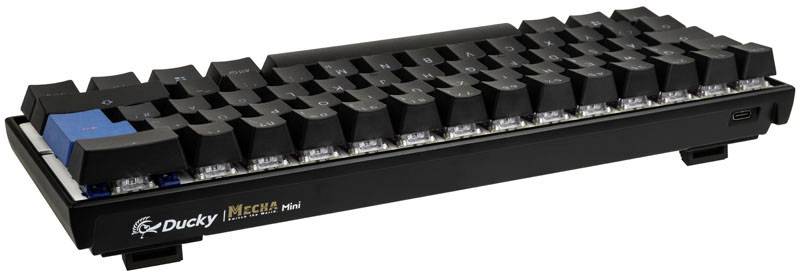 Ducky Mecha Mini herní klávesnice, MX-Brown, RGB-LED - černá