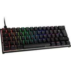 Ducky Mecha Mini herní klávesnice, MX-Silent-Red, RGB-LED - černá