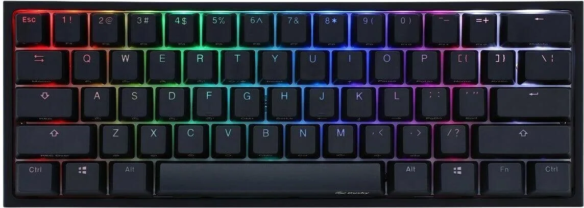 Ducky ONE 2 Mini Gaming, MX-Silent-Red, RGB-LED, Black (US)