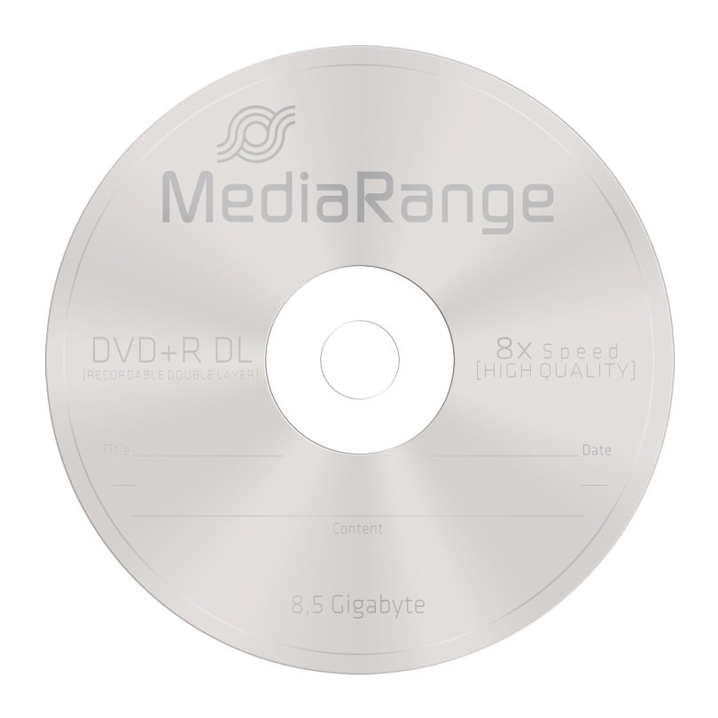 DVD+R DL MediaRange 8.5GB 8x SPINDL (25pack)