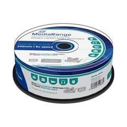 DVD+R MediaRange 8,5 GB 8x Double Layer Printable (25pack) MR474 - Datová media zapisovací