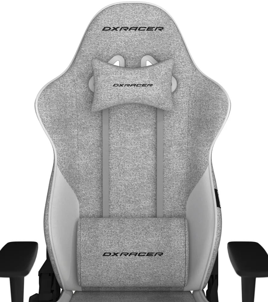 DXRacer GLADIATOR šedá a biela (látka)