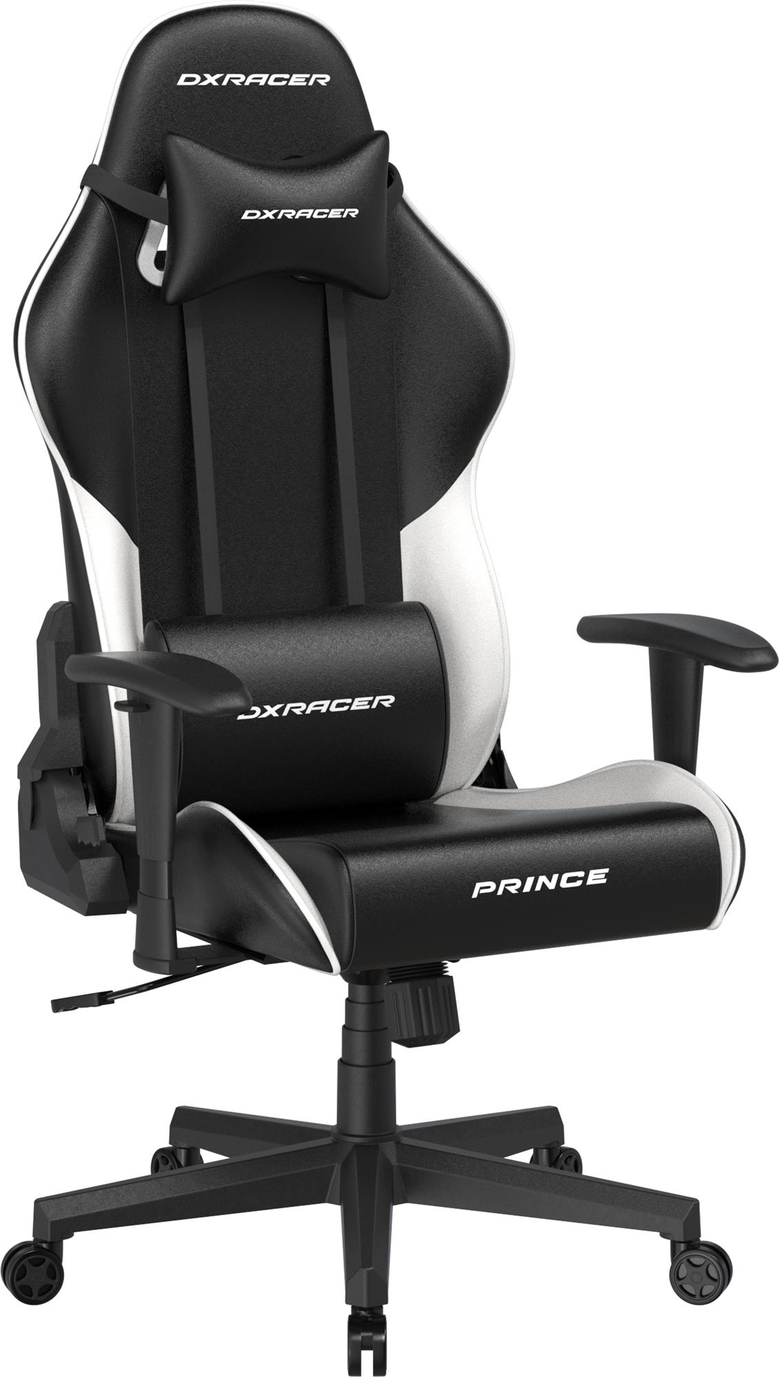 DXRacer Prince, černo-bílá, koženka