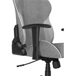 DXRacer Prince, šedo-bílá, látková