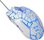 E-blue Cobra Myš drátová, bílo-modrá, 2500DPI, e-box