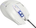 E-blue Mazer Myš drátová, bílá, 2500DPI