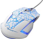 E-blue Mazer Pro Myš drátová, bílo-modrá, 2500DPI