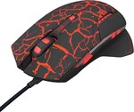 E-blue Mazer Pro Myš drátová, černo-červená, 2500DPI, e-box