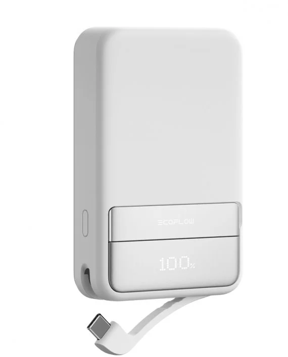 EcoFlow RAPID Magnetic Power Bank (10 000mAh) Stříbrná