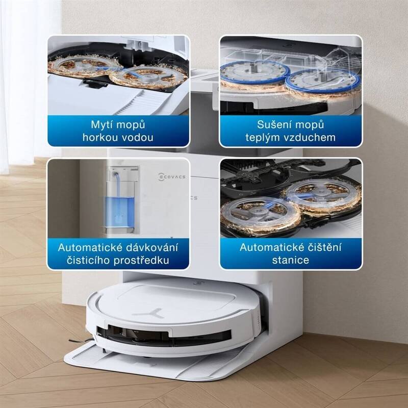 Ecovacs DEEBOT T50 PRO Omni, bílá