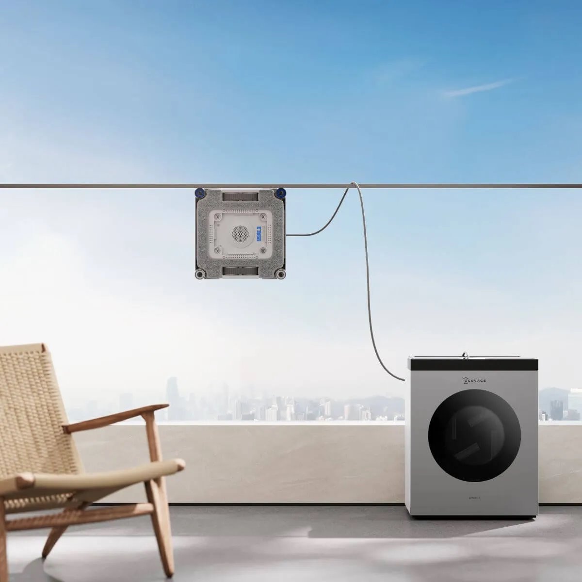 Ecovacs Winbot W3 Omni, stříbrná