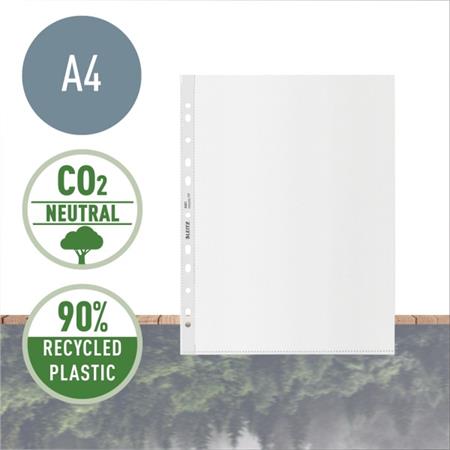 Ekologické vrecká Leitz RECYCLE, A4Maxi, GC, 100 mic, vrecko 25ks