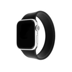 Elastický silikonový řemínek FIXED Silicone Strap pro Apple Watch 38/40/41mm, velikost L, černý