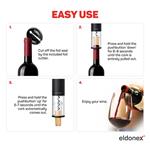 ELDONEX WineSpin elektrický otvárač na víno, ČIERNY
