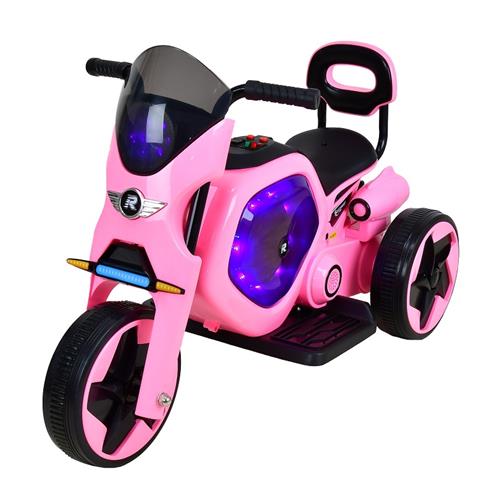 Elektrická dětská trojkolka RACCEWAY, růžová