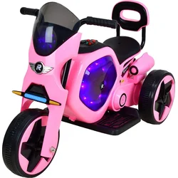 Elektrická dětská trojkolka RACCEWAY, růžová