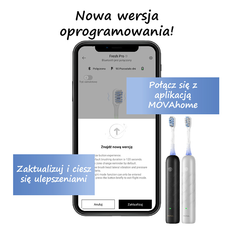 Elektrická zubná kefka MOVA Fresh Pro (čierna)