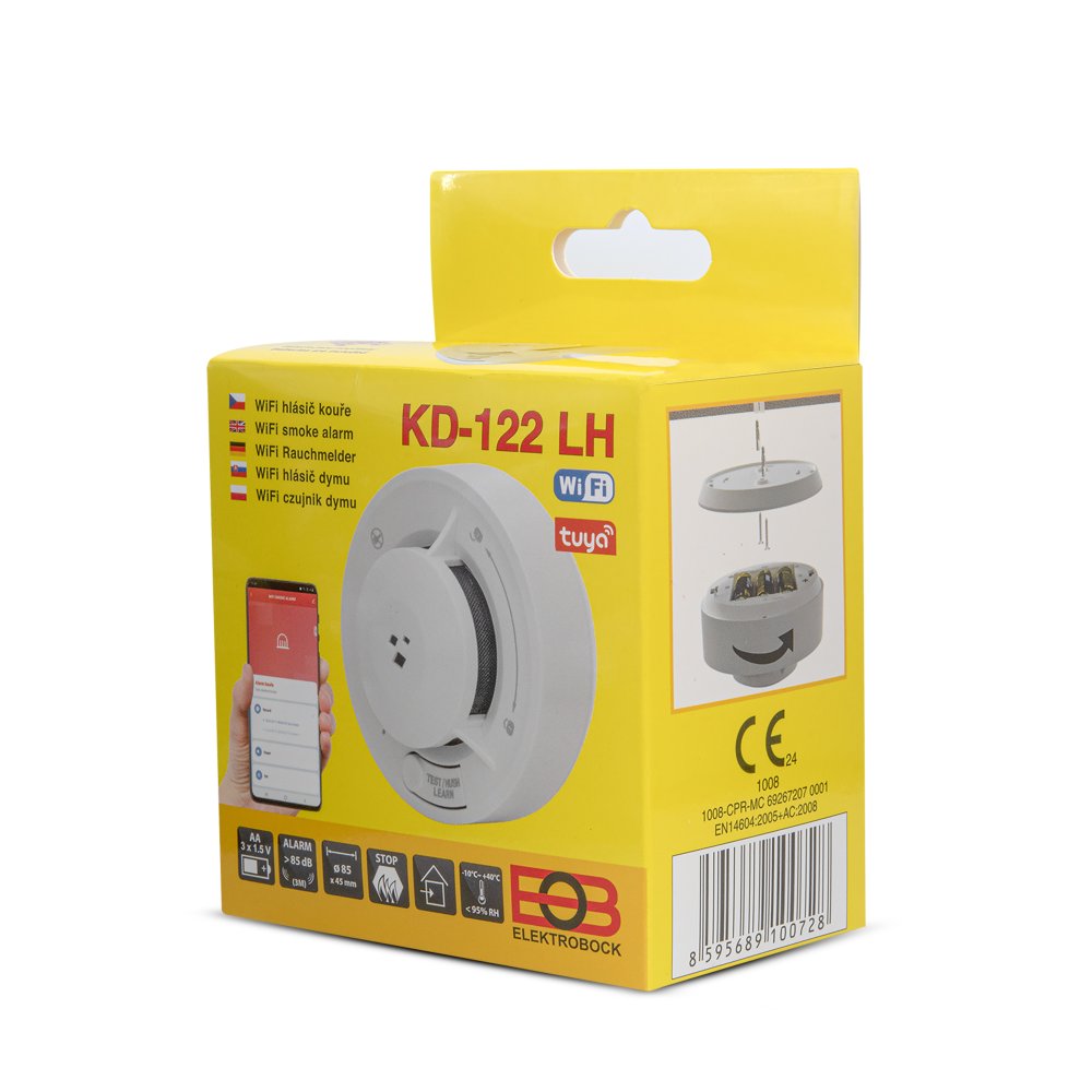 ELEKTROBOCK Hlásiče kouře WiFi KD-122LH WIFI