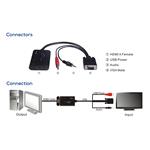 Elektronický prevodník HDMI na VGA + audio PremiumCord