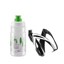 ELITE KIT CEO 24´ košík černý lesklý + láhev  JET čirá/zelená, 350 ml