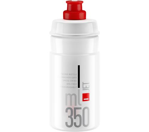 ELITE láhev JET 22'  čirá/červené logo, 350 ml
