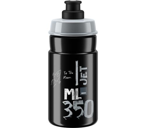 ELITE láhev JET 23' černá/šedé logo 350 ml o66 mm