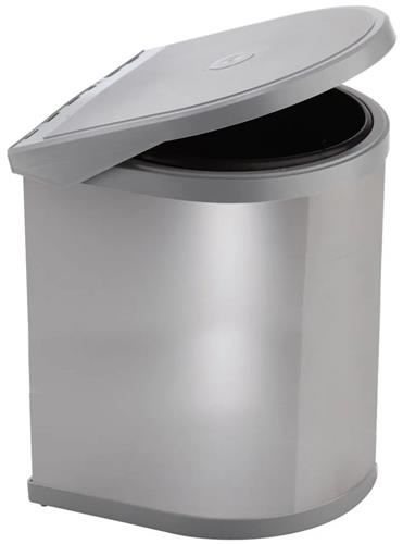 Elletipi Vestavný odpadkový koš RING - na dvířka, 12 l, nerez
