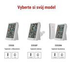 EMOS Digitální teploměr s vlhkoměrem, drátové čidlo, budík E0558P