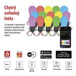 EMOS GoSmart LED světelný řetěz – 15× párty žárovky 1555017000
