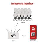 EMOS GoSmart LED světelný řetěz – 15× párty žárovky 1555017000
