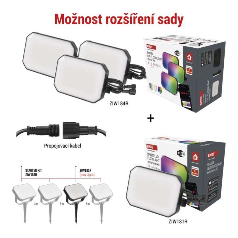 EMOS GoSmart venkovní LED reflektor 1554184000