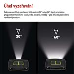 EMOS LED nabíjecí čelovka P3546, 550 lm, 110 m, Li-Pol 1000 mAh / 3× AAA