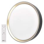 EMOS LED přisazené svítidlo ILVI, kruhové 30W, stmívání+CCT, černá+champagne