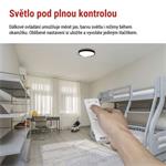 EMOS LED přisazené svítidlo ILVI, kruhové 30W, stmívání+CCT, černá+champagne