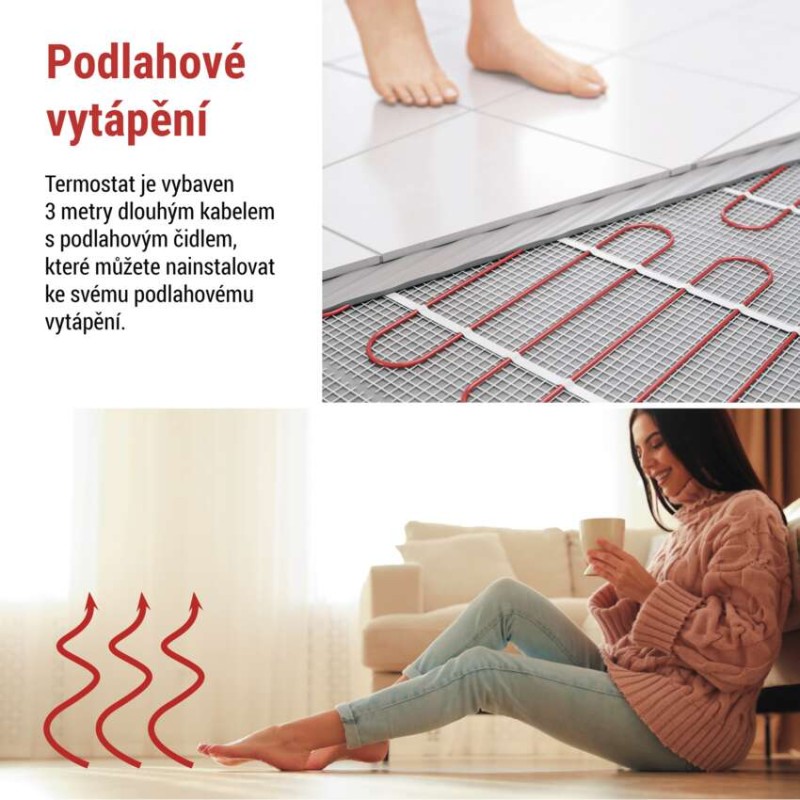 EMOS Pokojový programovatelný drátový OpenTherm termostat P56A01