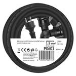 EMOS Prodlužovací Kabel 2 zásuvky 10 m 3×1,5 mm gumový IP44 P0601