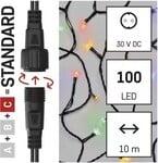 EMOS standard LED spojovací vánoční řetěz, 10 m, venkovní i vnitřní, multicolor