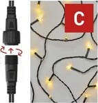 EMOS standard LED spojovací vánoční řetěz, 10 m, venkovní i vnitřní, teplá bílá