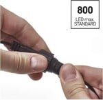 EMOS standard LED spojovací vánoční řetěz, 10 m, venkovní i vnitřní, teplá bílá