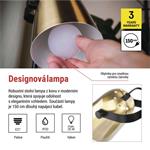 EMOS Stolní lampa NINA na žárovku E27, zlatá