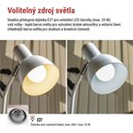EMOS Stolní lampa POPPY na žárovku E27, bílá