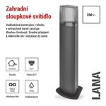 EMOS Zahradní sloupkové svítidlo LANA 1554002004