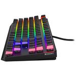 Endorfy herná klávesnica Thock TKL Pudd. Kailh BL RGB /USB/ modrý sw. / káblové / mechanické / americké rozloženie / čierne RGB