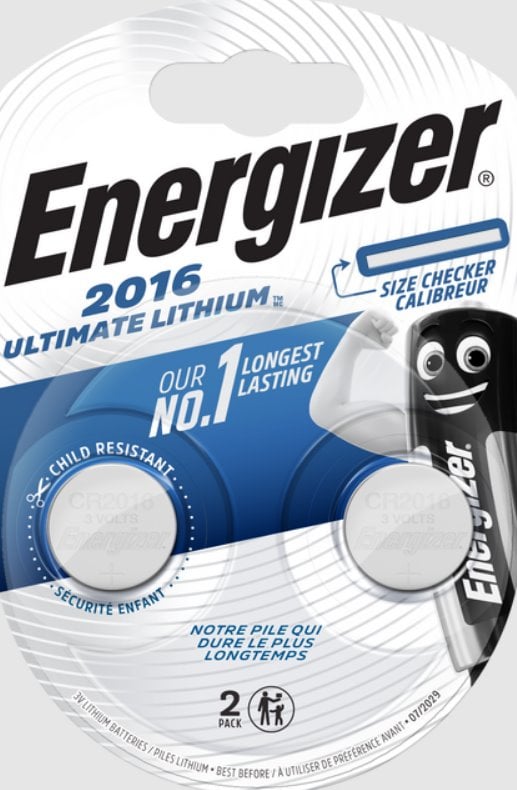 Energizer Ultimate Lithium - CR2016 2pack (ECR025) | TSBOHEMIA.CZ