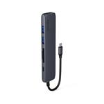Epico 6v1 Aluminium Hub | 100W USB-C PD | temně inkoustová |