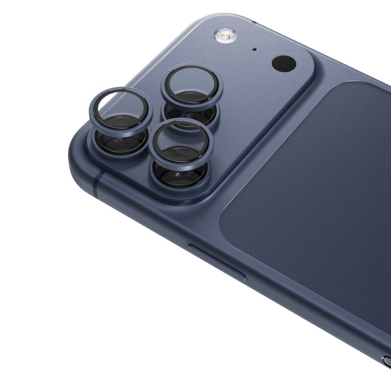 Epico Aluminium Lens Protectors | Čirý obraz | iPhone 17 Pro/17 Pro Max | modrá | ochrana proti poškrábání a otiskům prstů | ochra